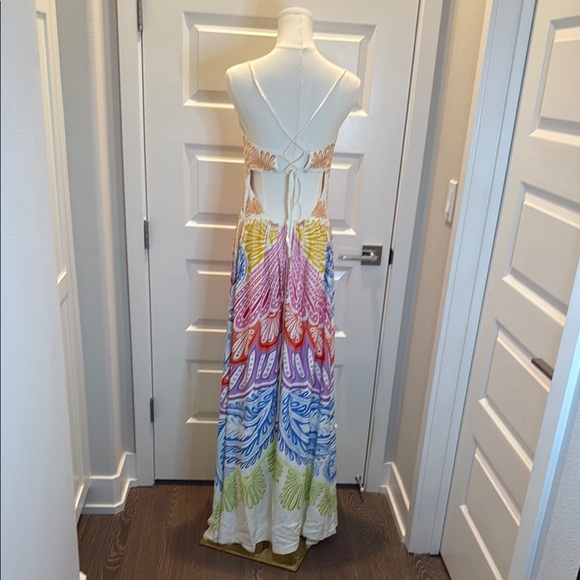 SOLD - FARM Rio Papillon Long Dress Size M - Picture 6 of 8